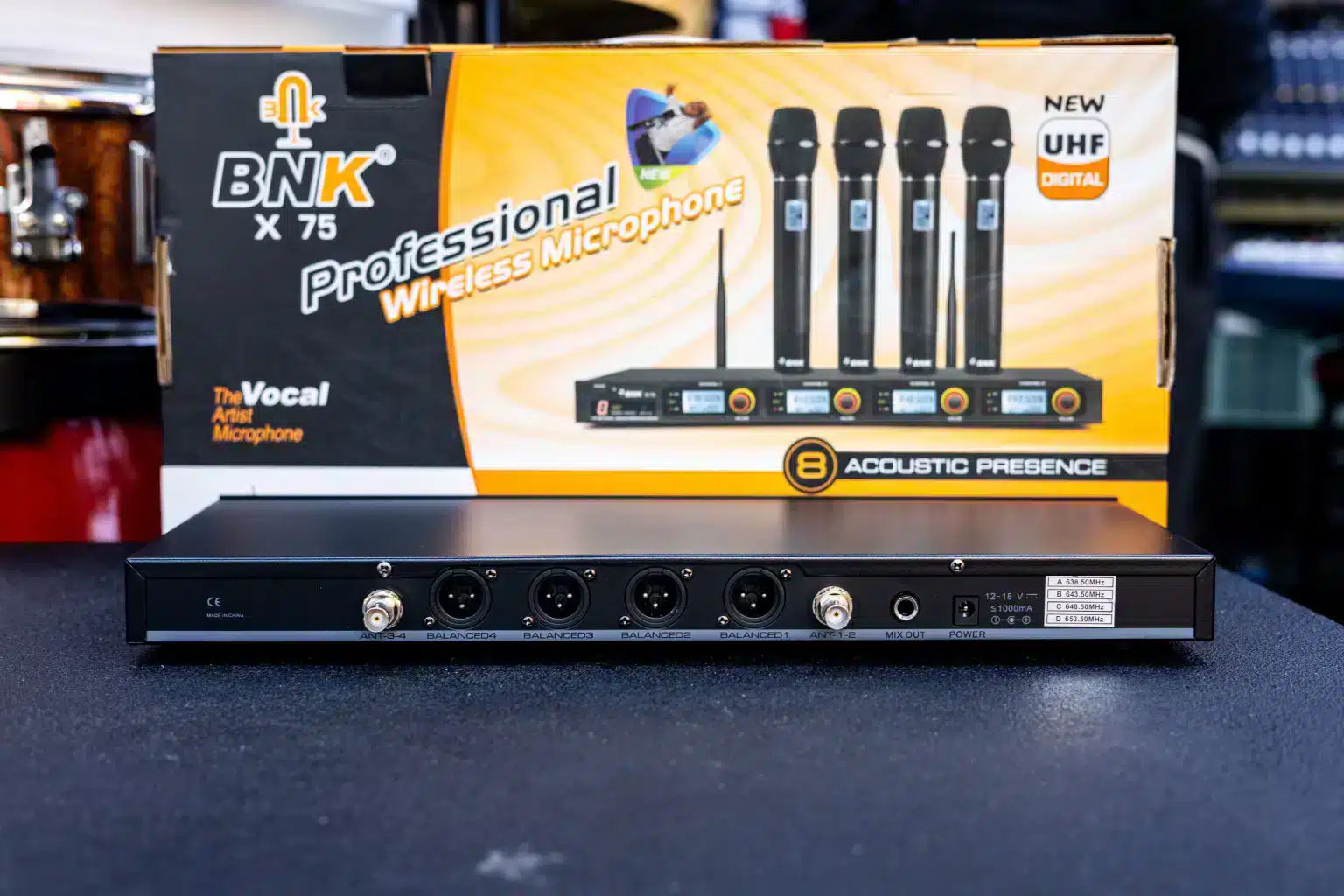 BNK X75 4in1 Wireless Microphone System 6 wireless mic performance