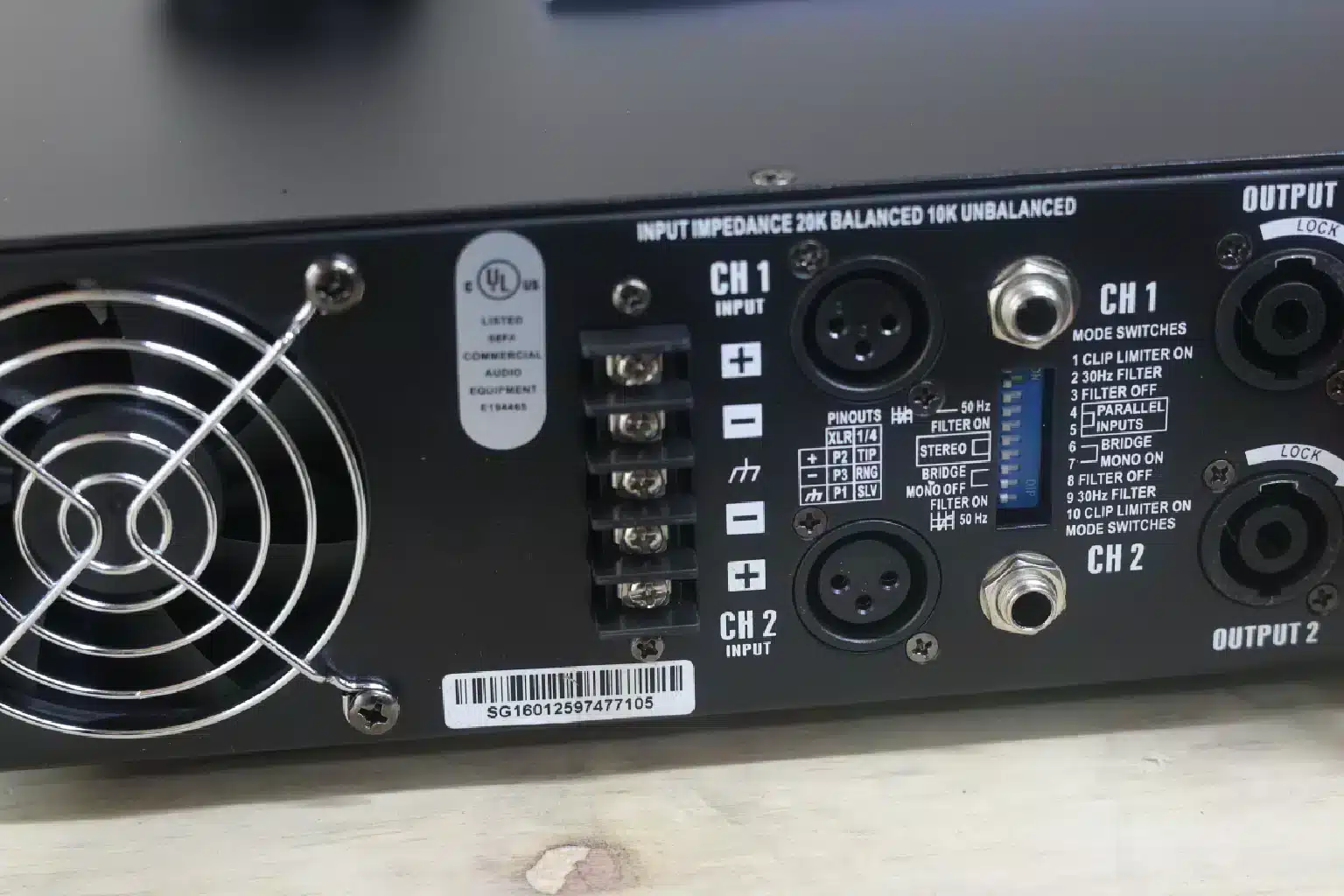 QSC RMX Series RMX 2450 Power Amplifier 6 QSC RMX 2450 specs
