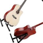 Wooden guitar stand