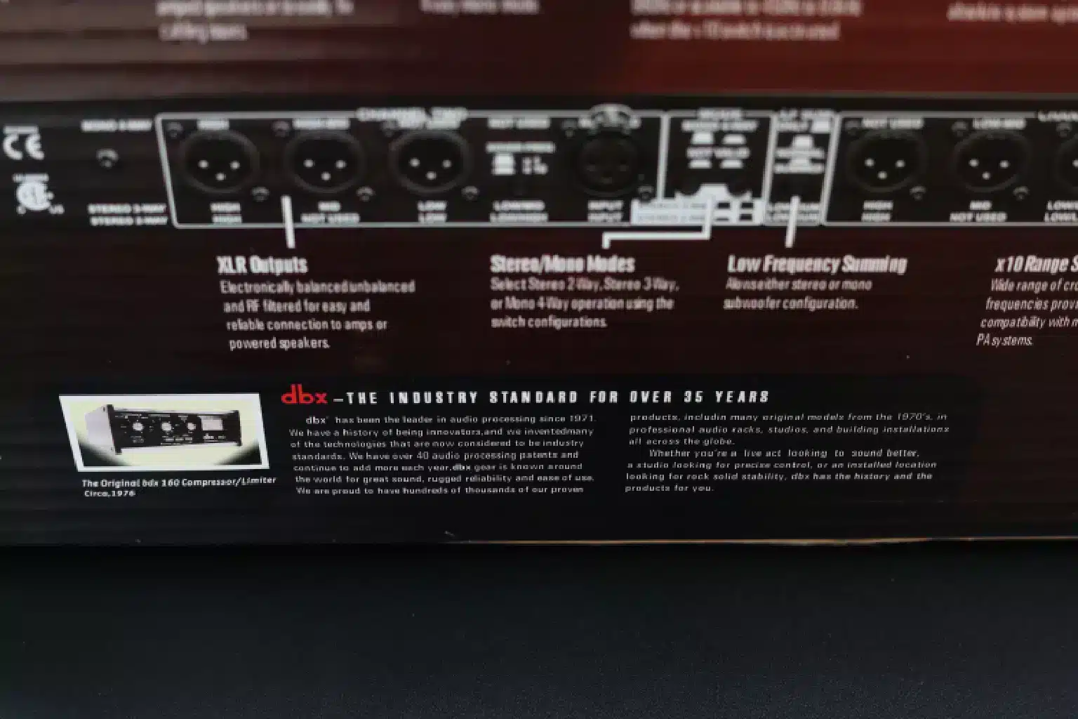 DBX 234XS Crossover 8 Behringer DBX 234XS application