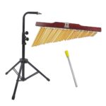 Hanging Bar Chimes 36 Brass Chimes on Wooden Frame with Stand - Image 16