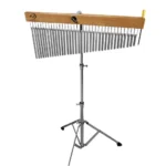 Hanging Bar Chimes 36 Brass Chimes on Wooden Frame with Stand - Image 6