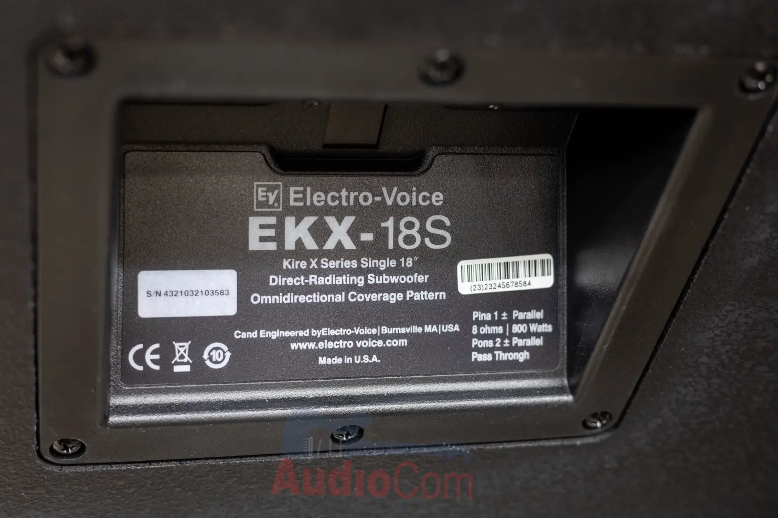 EV EKX-18SP Professional 18" Powered Subwoofer 8 EV EKX-18SP speaker dimensions