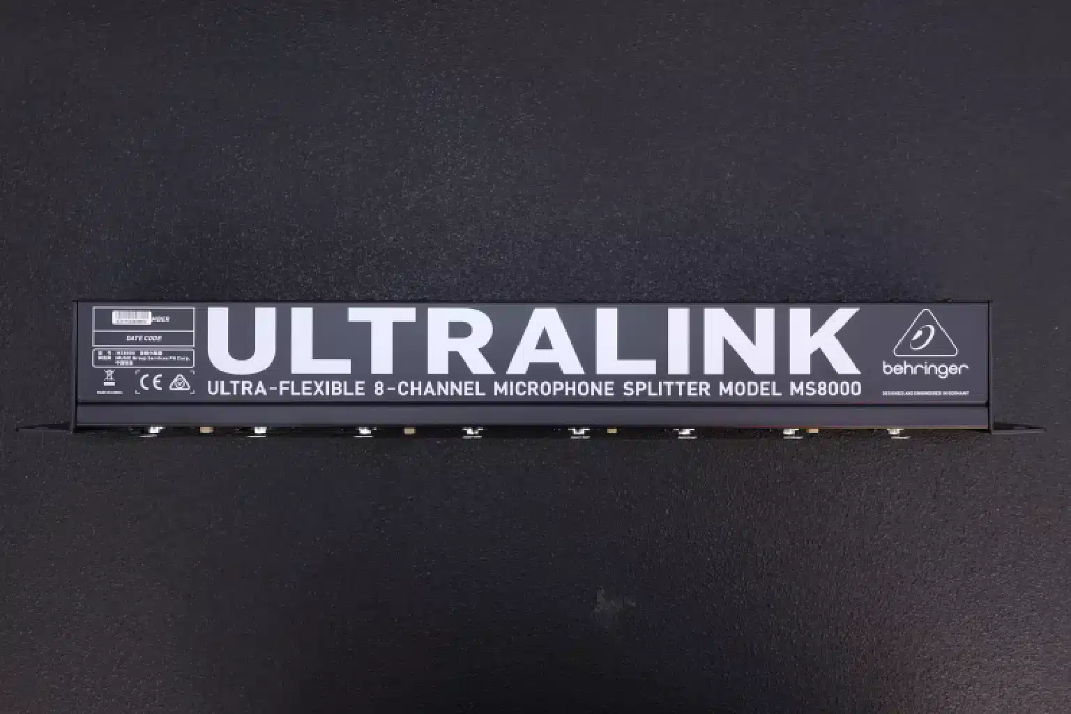 Behringer Ultralink MS8000 8-Channel Microphone Splitter 4 Ultralink MS8000 specifications