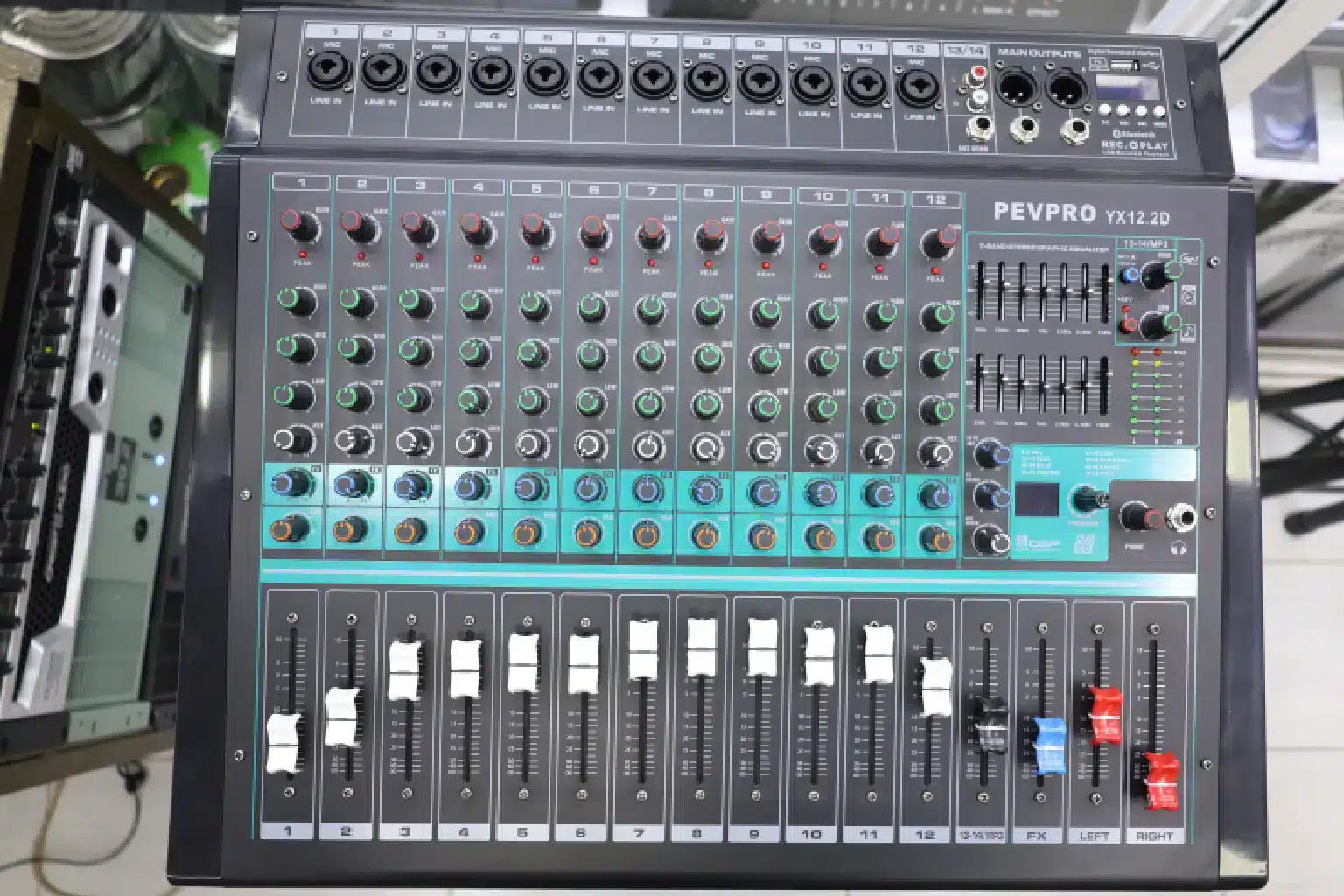 PEV PRO YX12.2D 12-channel Audio Mixer 6 YX12.2D manual