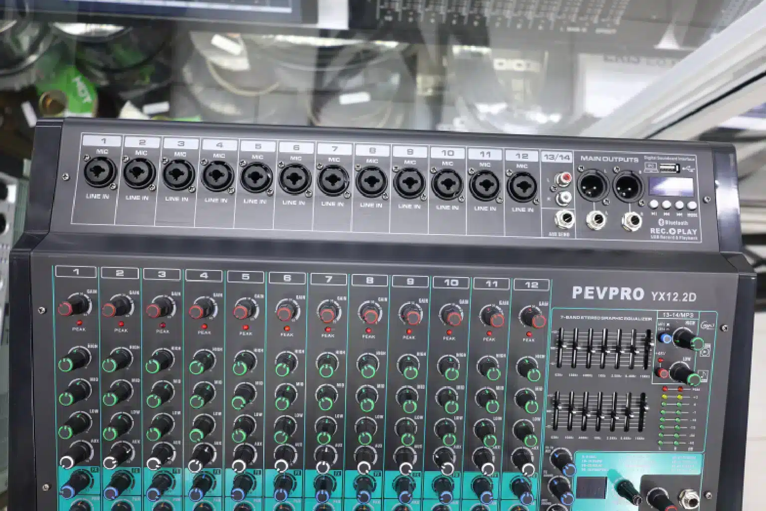 PEV PRO YX12.2D 12-channel Audio Mixer 2 PEV PRO mixer review