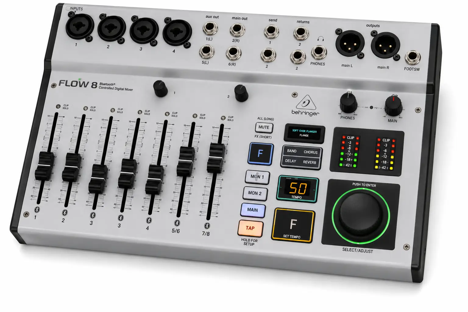 Behringer Flow 8 Mixer Review: Smart Digital Mixing for Mobile Audio Professionals 12 Behringer Flow 8