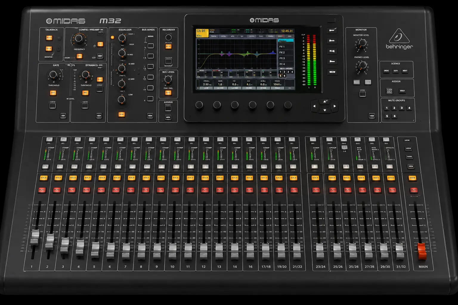 Behringer Midas M32 Digital Mixer – Professional Digital Console for Churches, Live Sound and Studio Recording 18 Behringer Midas M32 Digital Mixer Kenya