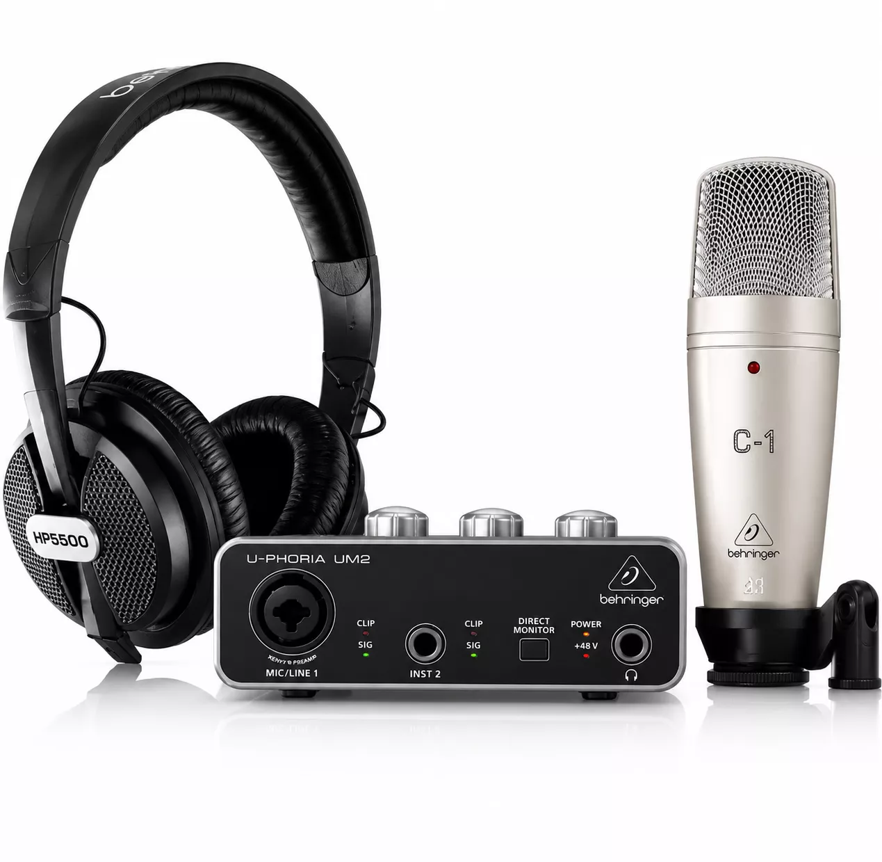 Behringer U-PHORIA Studio Price In Kenya: Best Recording Bundle for Home Studios 11 Behringer U-PHORIA Studio microphone