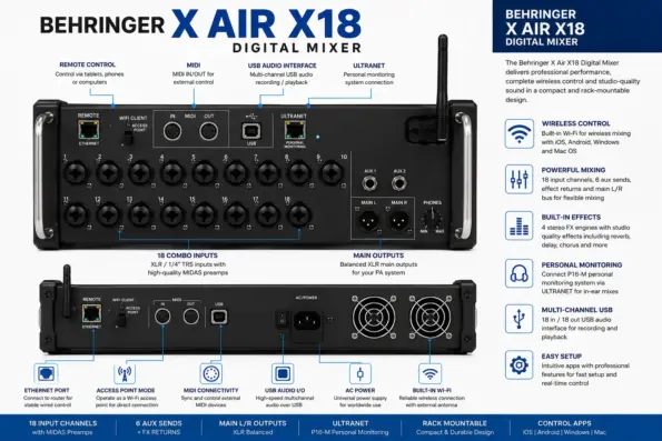 Behringer-X-Air-X18-Digital-Mixer