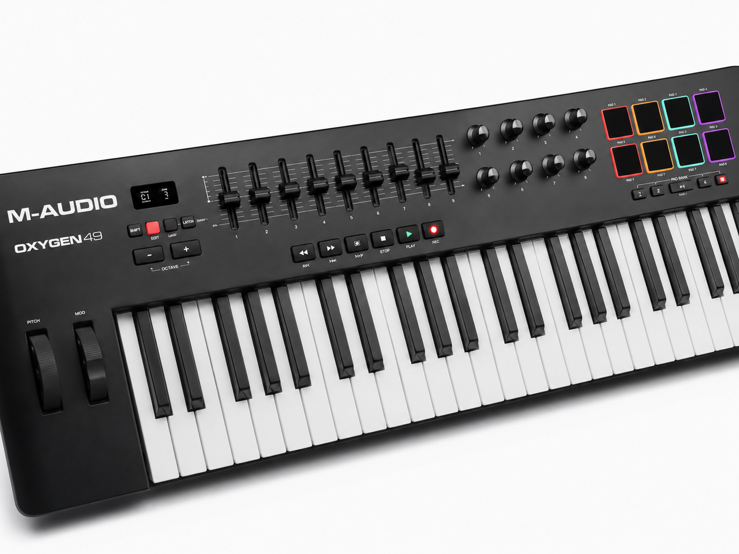 Why the M-Audio Oxygen 49 Is One of the Best MIDI Controllers for Modern Music Production 10 M-Audio Oxygen 49 MIDI Keyboard Controller