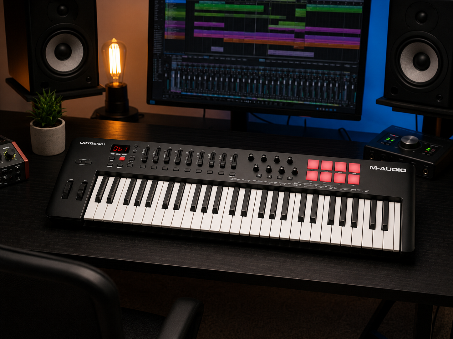 Why the M-Audio Oxygen 61 Is One of the Best MIDI Controllers for Music Production 14 M-Audio Oxygen 61 MIDI Keyboard