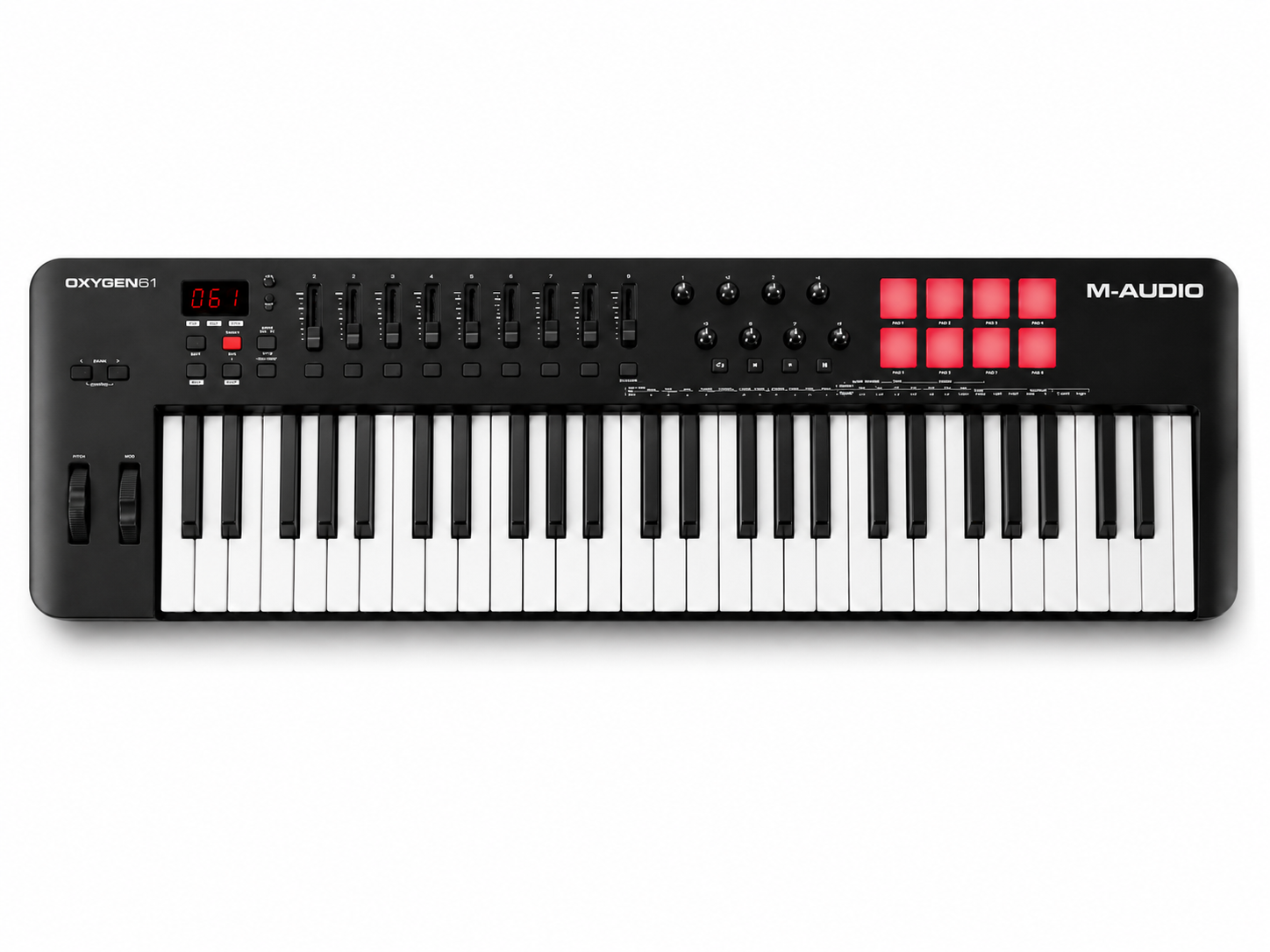 Why the M-Audio Oxygen 61 Is One of the Best MIDI Controllers for Music Production 17 M-Audio Oxygen 61 USB MIDI Controller