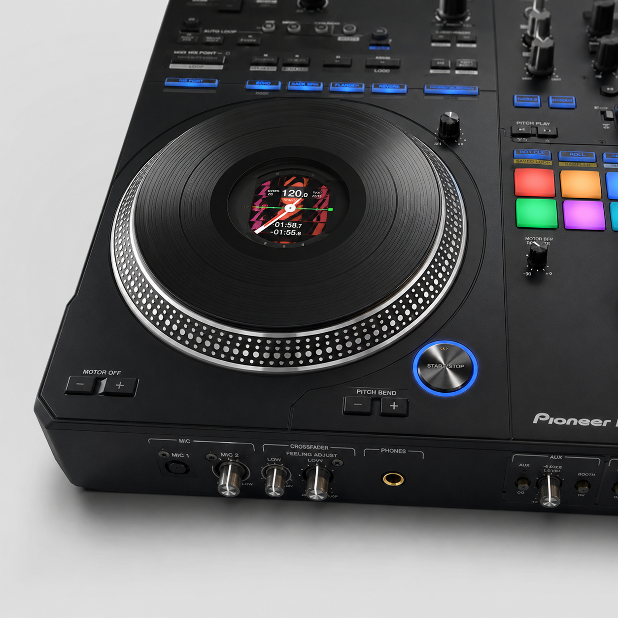 Pioneer DDJ-REV7 DJ Controller in Kenya: Professional Scratch Performance for Serious DJs 8 Pioneer DDJ-REV7 motorized jog wheels