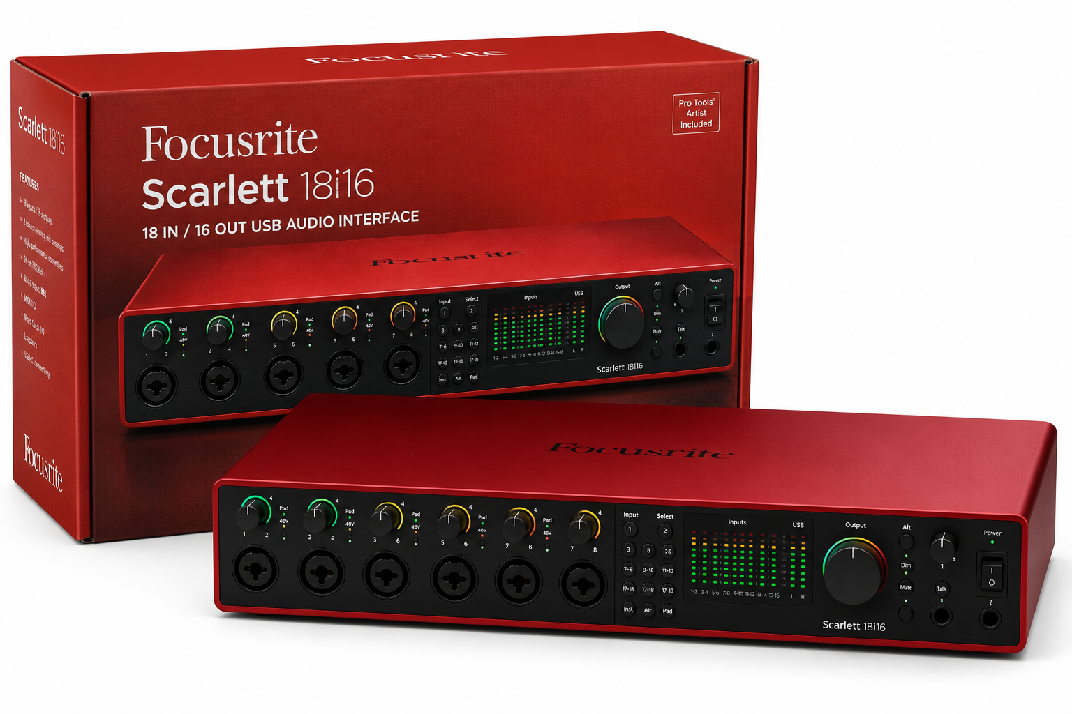 Scarlett 18i16 studio interface