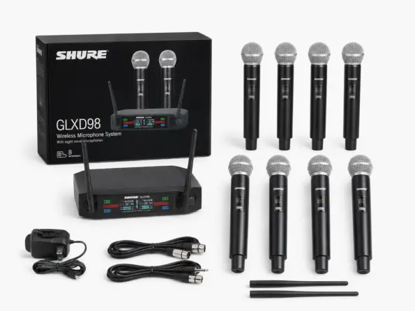 Shure GLXD98 wireless mic for events