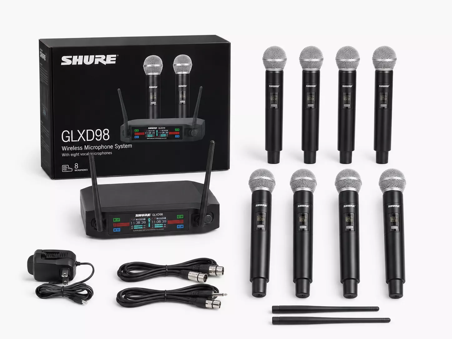 Why the Shure GLXD98 Wireless Microphone System Is Ideal for Large Churches and Events 9 Shure GLXD98 8 in 1