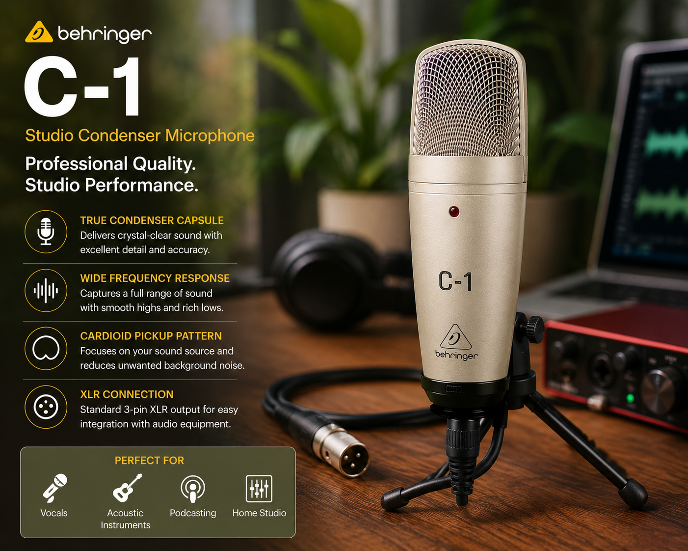 Behringer C1 Price in Kenya – Affordable Studio Microphone 6 Behringer C1 Price In Kenya