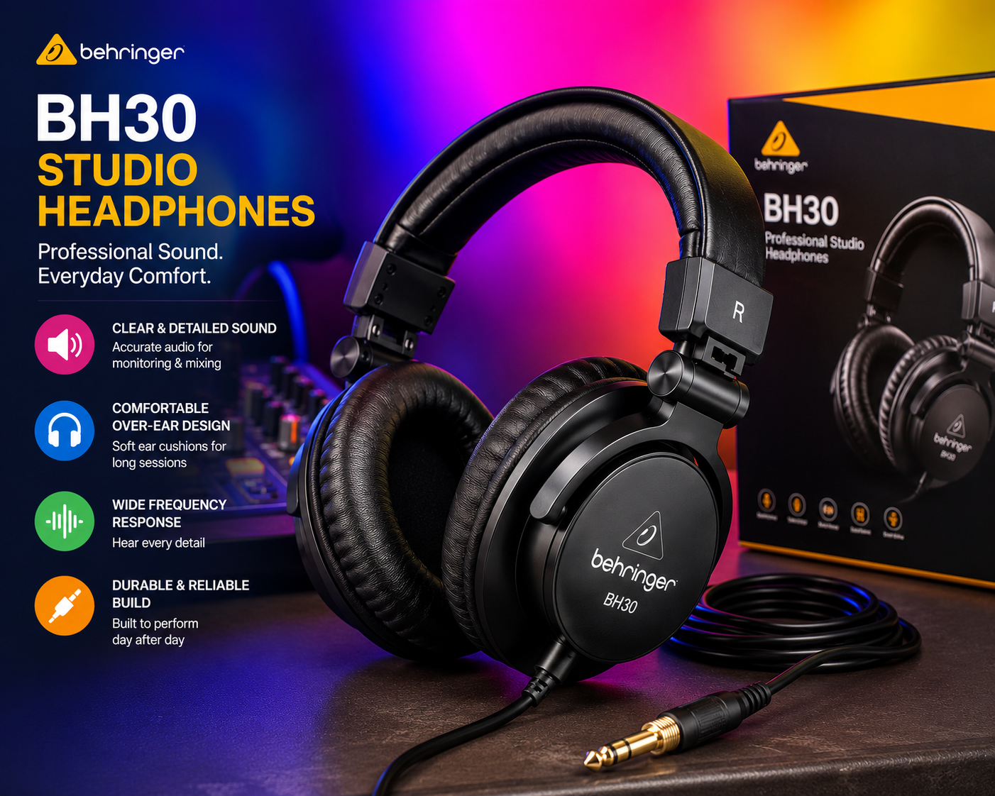 Buy Behringer BH30 Headphones Kenya for Clear Sound 6 Behringer BH30 Headphones Kenya