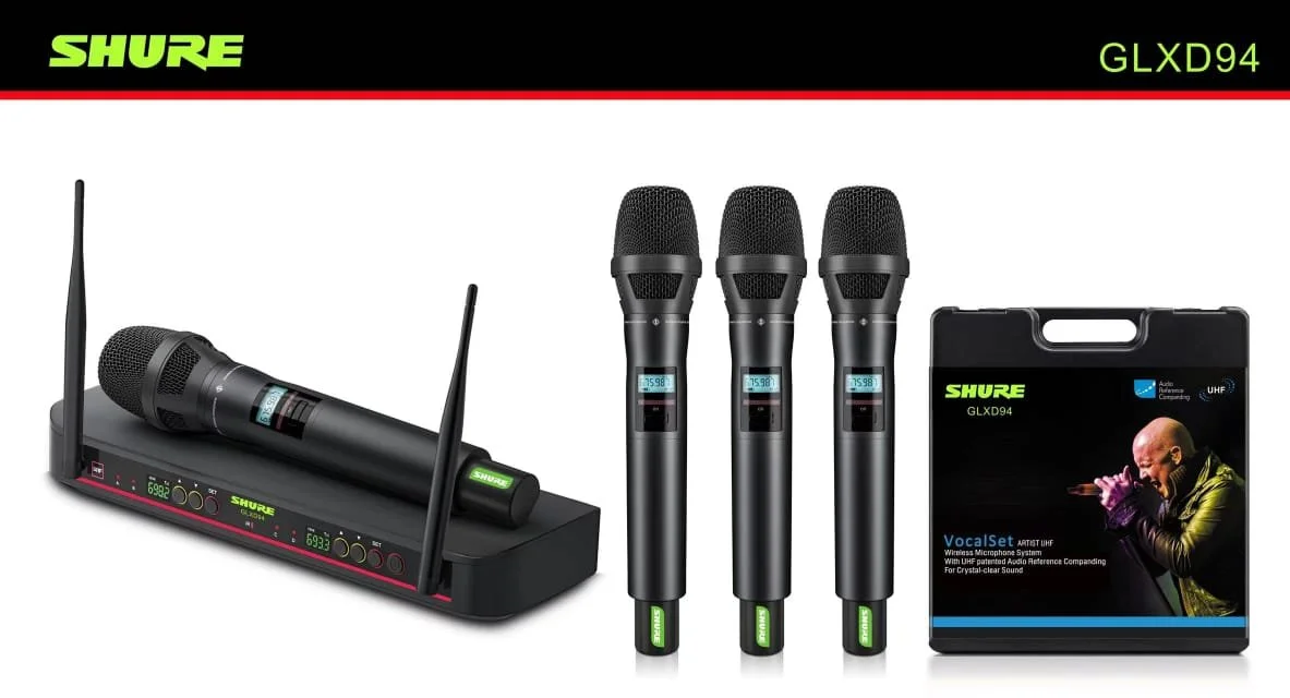 professional PA microphone Shure GLXD94 Wireless Mic