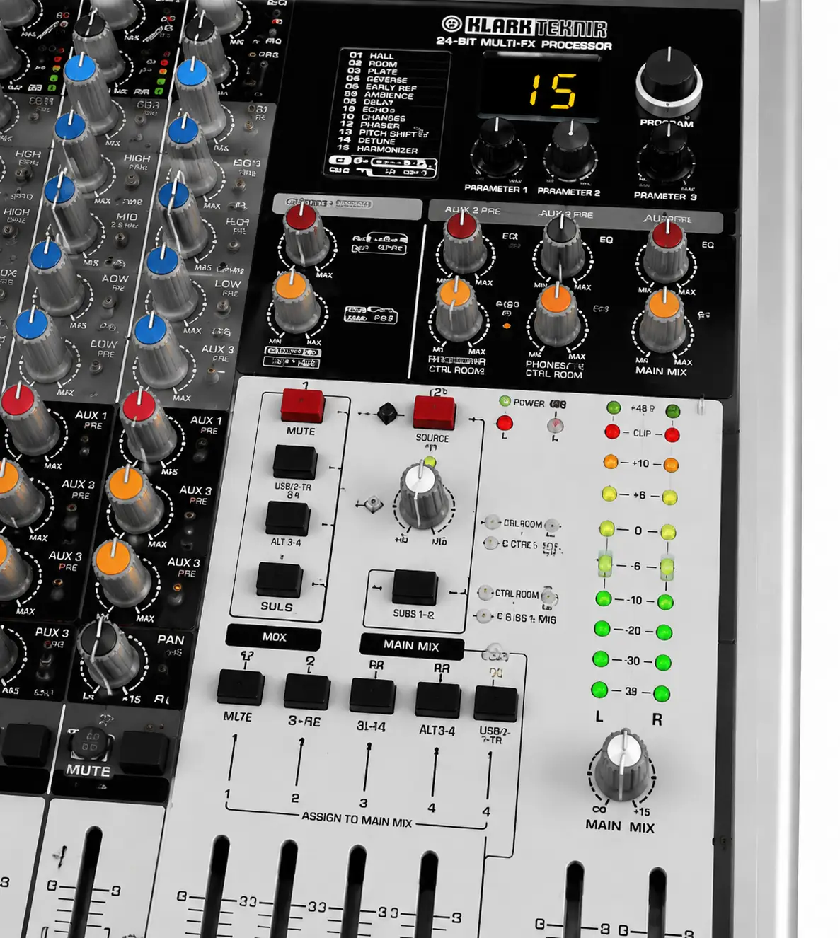 Behringer X2442USB Mixer for Churches, Studios and Live Sound 10 Behringer 24 input mixer