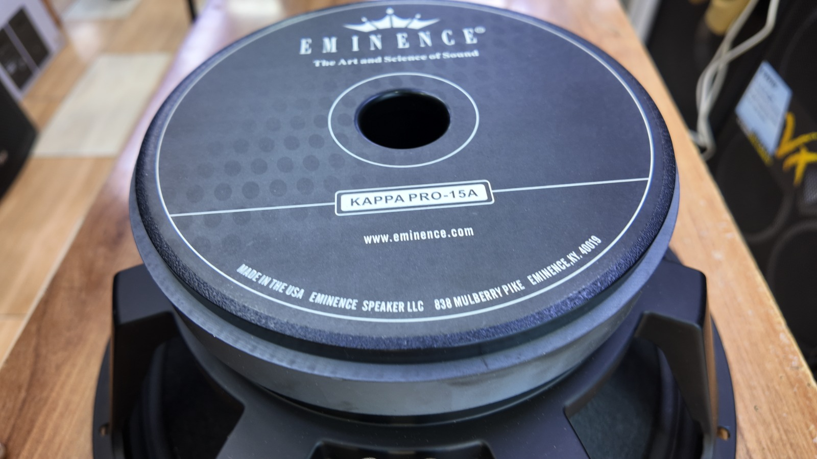 Eminence Kappa Pro-15A Woofer for Speaker Repairs and PA Upgrades 15 Eminence Kappa Pro-15A 8 Ohm Woofer