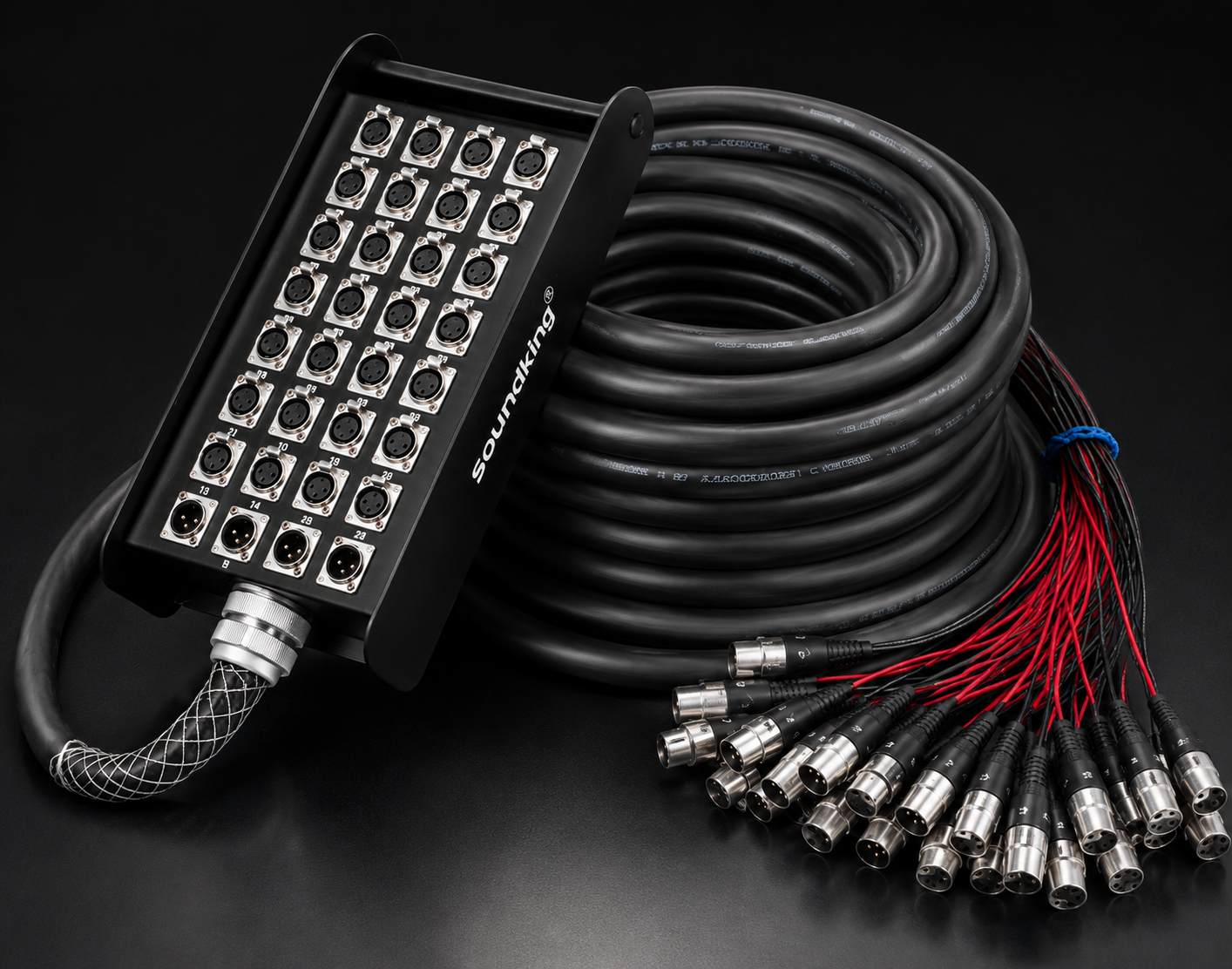 How the Soundking AH121-50M Improves Cable Management in Professional Live Sound 9 Soundking AH121-50M stage box and multicore cable