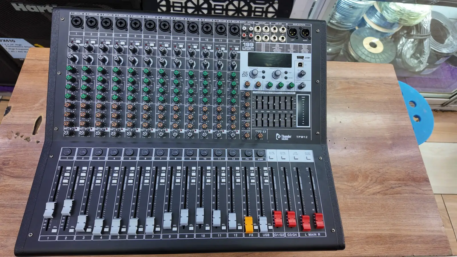 Thunder Sound TPW 12 Professional Powered Audio Mixer – Complete 12-Channel Mixer for Live Sound and PA Systems 12 Thunder Sound TPW 12 price in Kenya